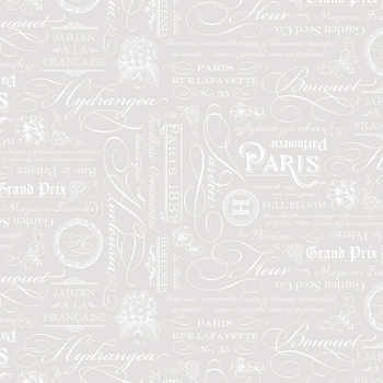 Elegant Essentials CPL854-WHITE Text by Jennifer Bosworth for Riley Blake Designs, Image