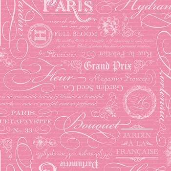 Hydrangeas In The Garden CPL16833-ROSE Text by Jennifer Bosworth for Riley Blake Designs, Image