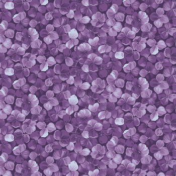 Hydrangeas In The Garden CPL16831-PURPLE Allover Floral by Jennifer Bosworth for Riley Blake Designs, Image