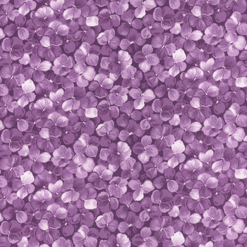 Hydrangeas In The Garden CPL16831-PURPLE Allover Floral by Jennifer Bosworth for Riley Blake Designs, Image