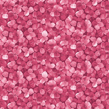 Hydrangeas In The Garden CPL16831-RASPBERRY Allover Floral by Jennifer Bosworth for Riley Blake Designs, Image