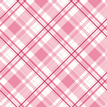 Hydrangeas In The Garden C16838-PINK Plaid by Jennifer Bosworth for Riley Blake Designs, Image