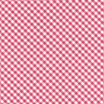 Hydrangeas In The Garden C16835-RASPBERRY Gingham by Jennifer Bosworth for Riley Blake Designs, Image