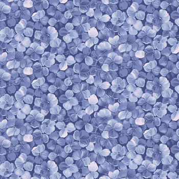 Hydrangeas In The Garden CPL16831-PERIWINKLE Allover Floral by Jennifer Bosworth for Riley Blake Designs, Image