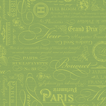 Hydrangeas In The Garden CPL16833-GREEN Text by Jennifer Bosworth for Riley Blake Designs, Image