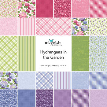 Hydrangeas In The Garden  27 FQ Set by Jennifer Bosworth for Riley Blake Designs, Image