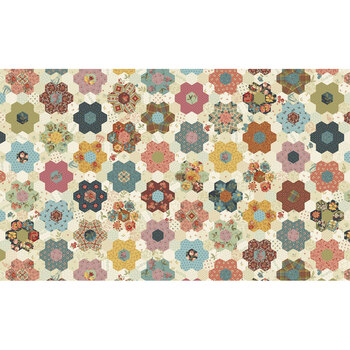 Sarah's Garden A-10180-L Multi by Laundry Basket Quilts for Andover Fabrics, Image