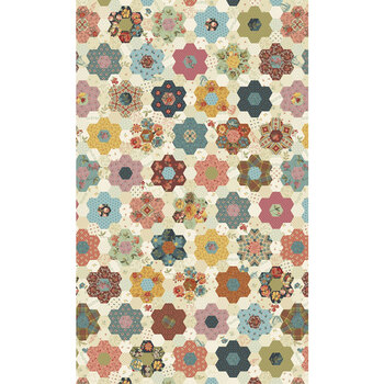 Sarah's Garden 108" Wide AW-10181-L Multi by Laundry Basket Quilts for Andover Fabrics, Image