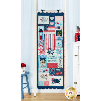  Star-Spangled Beauty Ladder Quilt Kit, Image