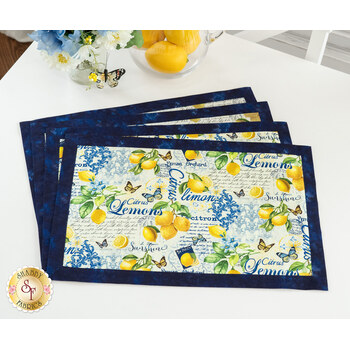  Self-Binding Placemats Kit - Makes 4 - Limoncello, Image