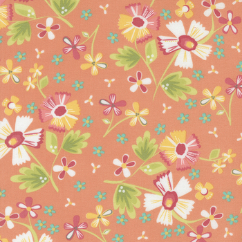 In the Garden 29230-15 Coral by Corey Yoder for Moda Fabrics, Image