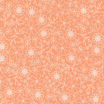 In the Garden 29231-35 Coral by Corey Yoder for Moda Fabrics, Image