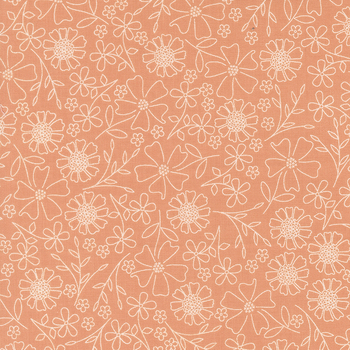 In the Garden 29231-35 Coral by Corey Yoder for Moda Fabrics, Image