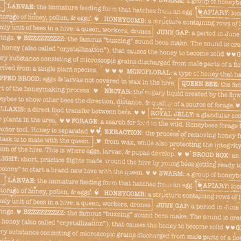 Wild Honey 5254-16 Honey by Lella Boutique for Moda Fabrics, Image