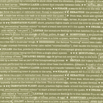Wild Honey 5254-15 Fern by Lella Boutique for Moda Fabrics, Image