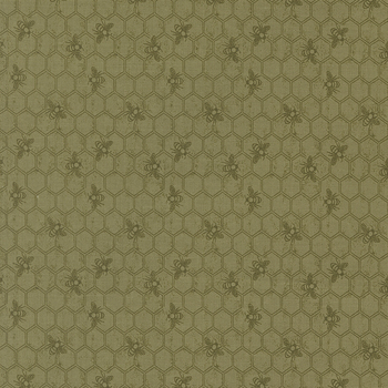 Wild Honey 5253-15 Fern by Lella Boutique for Moda Fabrics, Image
