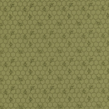 Wild Honey 5253-15 Fern by Lella Boutique for Moda Fabrics, Image
