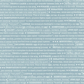 Wild Honey 5254-14 Sky by Lella Boutique for Moda Fabrics, Image