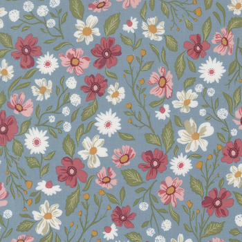 Wild Honey 5250-14 Sky by Lella Boutique for Moda Fabrics, Image
