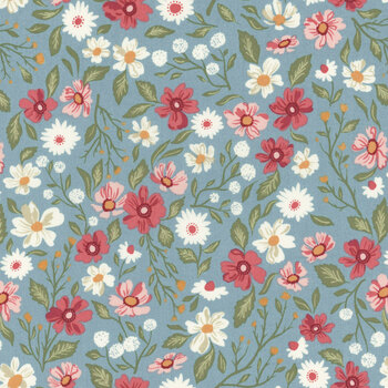 Wild Honey 5250-14 Sky by Lella Boutique for Moda Fabrics, Image