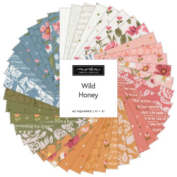 Wild Honey Charm Pack by Lella Boutique for Moda Fabrics - RESERVE, Image