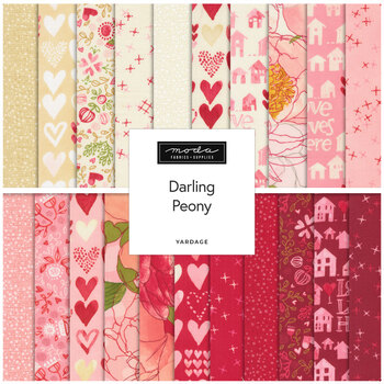 Darling Peony  Yardage by Robin Pickens for Moda Fabrics, Image