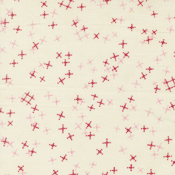 Darling Peony 48794-11 Cream by Robin Pickens for Moda Fabrics, Image