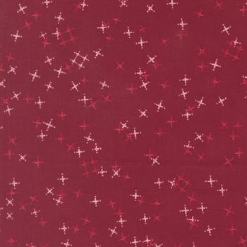 Darling Peony 48794-16 Cranberry by Robin Pickens for Moda Fabrics, Image