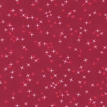 Darling Peony 48794-16 Cranberry by Robin Pickens for Moda Fabrics, Image