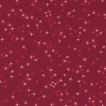 Darling Peony 48794-16 Cranberry by Robin Pickens for Moda Fabrics, Image