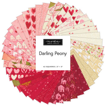 Darling Peony  Charm Pack by Robin Pickens for Moda Fabrics - RESERVE, Image