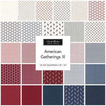 American Gatherings III  Fat Quarter Bundle Primitive Gatherings for Moda Fabrics