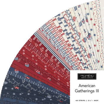 American Gatherings III  Jelly Roll by Primitive Gatherings for Moda Fabrics - RESERVE, Image