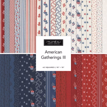 American Gatherings III  Layer Cake by Primitive Gatherings for Moda Fabrics - RESERVE, Image