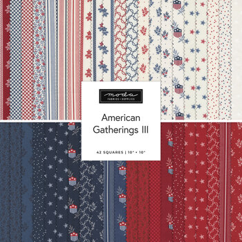American Gatherings III  Layer Cake by Primitive Gatherings for Moda Fabrics - RESERVE, Image