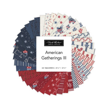 American Gatherings III  Mini Charm Pack by Primitive Gatherings for Moda Fabrics - RESERVE, Image