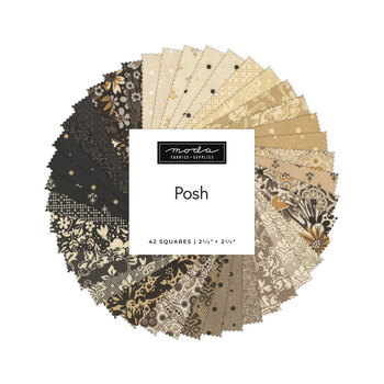 Posh Mini Charm Pack by BasicGrey for Moda Fabrics - RESERVE, Image