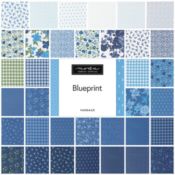 Blueprint  Yardage by Camille Roskelley for Moda Fabrics, Image