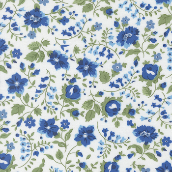 Blueprint 55338-11 White Multi by Camille Roskelley for Moda Fabrics, Image