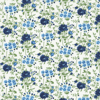 Blueprint 55333-11 White Multi by Camille Roskelley for Moda Fabrics, Image
