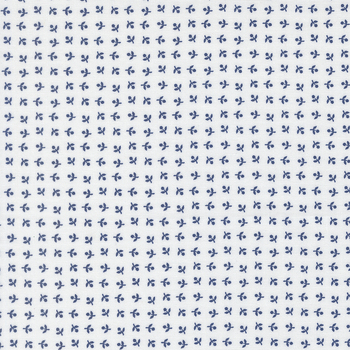 Blueprint 55336-26 White Navy by Camille Roskelley for Moda Fabrics, Image