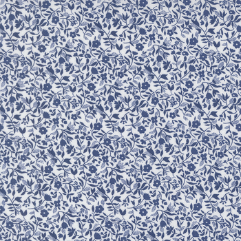 Blueprint 55335-26 White Navy by Camille Roskelley for Moda Fabrics, Image