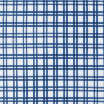 Blueprint 55332-26 White Navy by Camille Roskelley for Moda Fabrics, Image