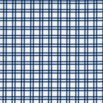 Blueprint 55332-26 White Navy by Camille Roskelley for Moda Fabrics, Image