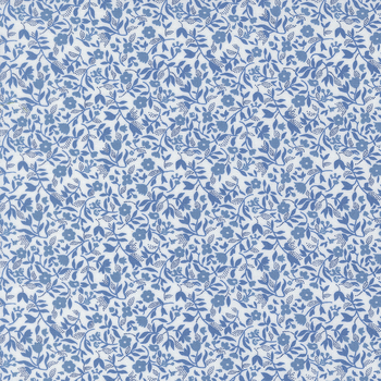Blueprint 55335-11 White Blue by Camille Roskelley for Moda Fabrics, Image