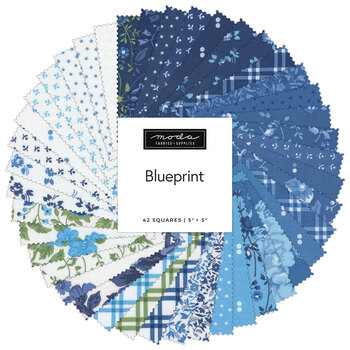 Blueprint  Charm Pack by Camille Roskelley for Moda Fabrics - RESERVE, Image