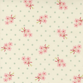 Lyda Rose 3072-11 Porcelain by Bunny Hill Designs for Moda Fabrics, Image