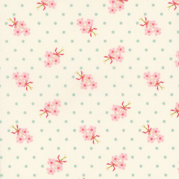 Lyda Rose 3072-11 Porcelain by Bunny Hill Designs for Moda Fabrics, Image