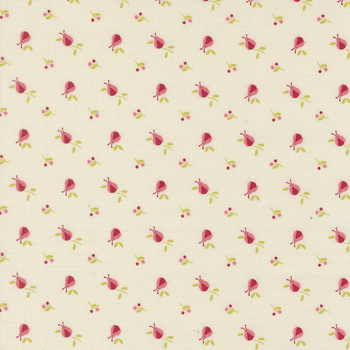 Lyda Rose 3075-11 Porcelain by Bunny Hill Designs for Moda Fabrics, Image
