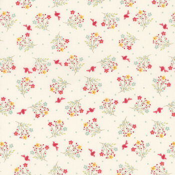 Lyda Rose 3074-11 Porcelain by Bunny Hill Designs for Moda Fabrics, Image